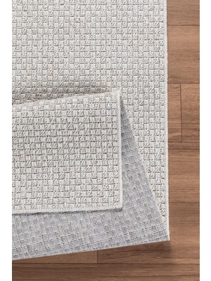 Valery Home Natura Premium Kalite Kaymaz Tabanlı Doğal Yıkanabilir Kilim Oturma Odası Balkon Bahçe Mutfak Kilim BK-102 Kemik 120X180 cm