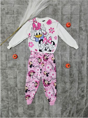 Gülücük Kız Çocuk Minnie Desenli  Takım