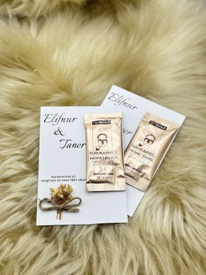 Mirabella Gift 10 Adet Cipso Süslemeli 40 Yıl Hatır Türk Kahveli Nikah Şekeri Nişan Hatırası Söz Hediyelik