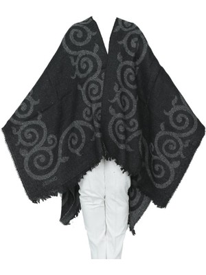 Siyah Renk Sarmaşık Model Panço