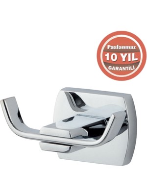 Çelik Banyo Paslanmaz Pirinç Milano 2’li Bornozluk