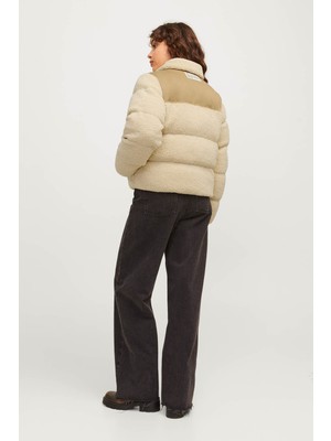 JJXX Jxlısa Teddy Puffer Jacke Krem Kadın Mont