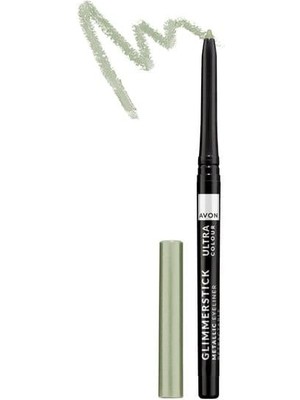Avon Ultra Colour Glimmerstick Asansörlü Metalik Göz Kalemi Green Lights