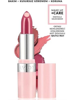 Avon Hydramatic Işıltılı Ruj 01 Neon Coral Aplikatörlü Zengin Parlak Renk ve Doğal Bakım