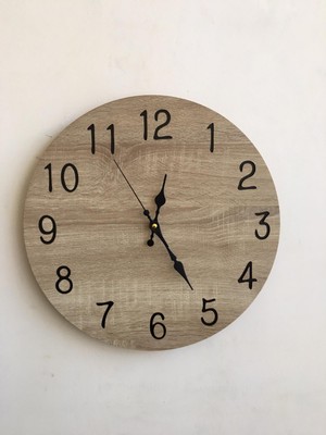 Ahşap Sessiz Duvar Saati