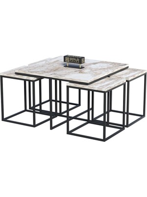 Orta Sehpa ve Zigon Sehpa 5'li Lüx Set Efes