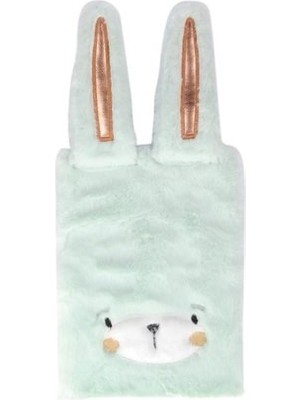 Syloon A5 Peluş Beyaz Tavşanlı Defter