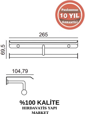 Çelik Banyo Paslanmaz Pirinç Vera 2’li Kapaklı Kağıtlık