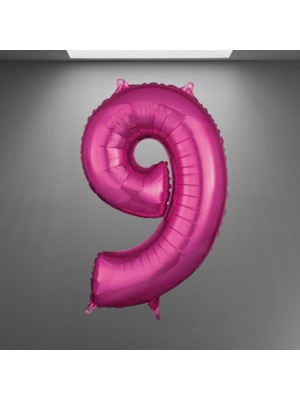 Grabo 9 Rakam Folyo Balon Pembe 40'' 102 cm