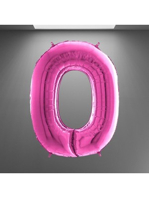 Grabo 0 Rakam Folyo Balon Pembe 40'' 102 cm