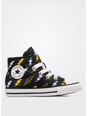 Converse Siyah Erkek Çocuk Yürüyüş Ayakkabısı A08375C.001-CHUCK Taylor All Star 1