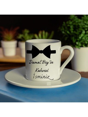 Çılgıntrend Damatlara Özel Isimli Kahve Fincanı