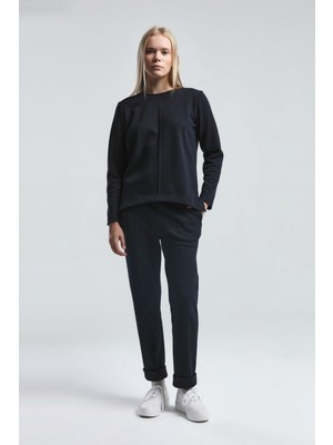 Benmanaj Kadın Lacivert Sweatshirt