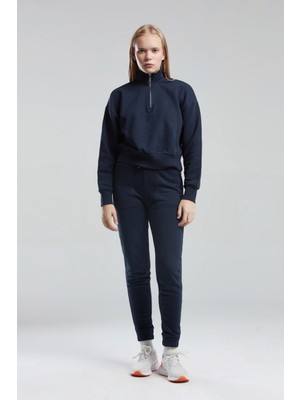 Benmanaj Kadın Lacivert Sweatshirt