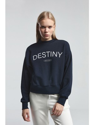 Benmanaj Kadın Lacivert Sweatshirt