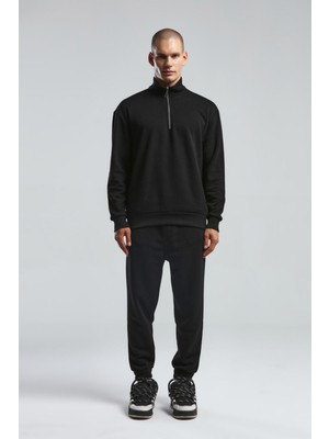 Benmanaj Erkek Siyah Sweatshirt