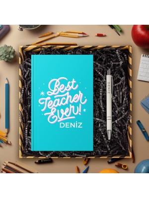Ejoya Öğretmenlere Özel Tasarım Defter & Kalem & Hediye Kutusu 114370