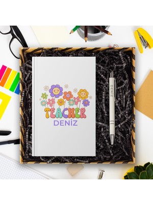 Ejoya Öğretmenlere Özel Tasarım Defter & Kalem & Hediye Kutusu 114373