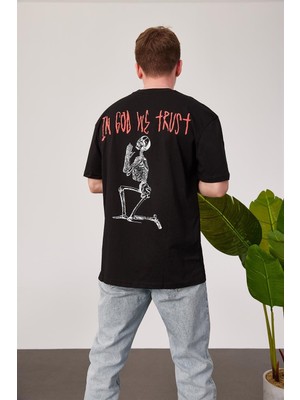 Nomarc Arka Iskelet Siyah Tshirt
