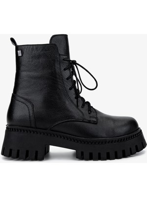 Valmenti Kadın Deri Siyah Floter Casual Bot 322 2251811 Bn Bot SK24-25 Sıyah Fltr