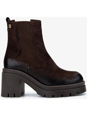 Valmenti Kadın Deri Kahverengi Nubuk Casual Bot 322 2351305 Bn Bot SK24-25 Kahve Nbk