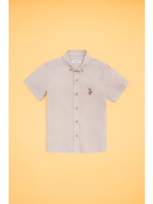 U.S. Polo Assn. Erkek Çocuk Taş Gömlek Kısa Kollu 50262967-VR049