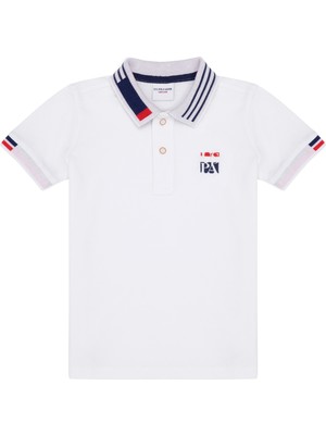 U.S. Polo Assn. Erkek Çocuk Beyaz Tişört 50263388-VR013