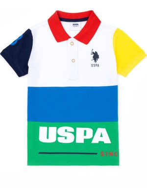 U.S. Polo Assn. Erkek Çocuk Beyaz Tişört 50263458-VR013