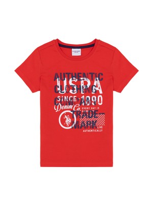 U.S. Polo Assn. Erkek Çocuk Kırmızı Tişört 50263338-VR030