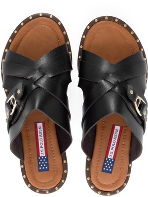 U.S. Polo Assn. Kadın Siyah Terlik 50267435-VR046