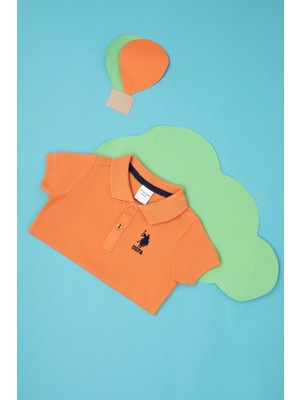 U.S. Polo Assn. Erkek Çocuk Turuncu Tişört Basic 50265996-VR051