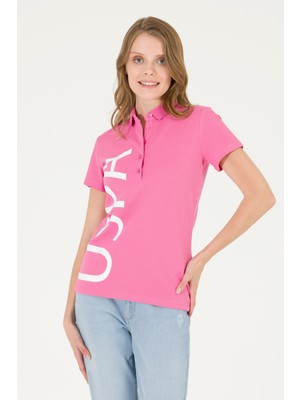 U.S. Polo Assn. Kadın Pembe Tişört 50262939-VR041