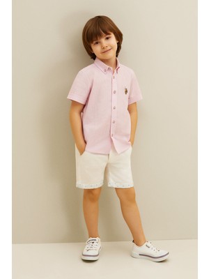 U.S. Polo Assn. Erkek Çocuk Beyaz Şort / Bermuda 50264314-VR013