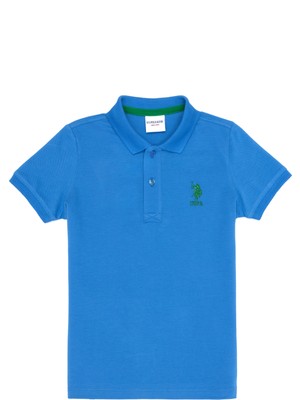 U.S. Polo Assn. Erkek Çocuk Saks Tişört Basic 50262958-VR045