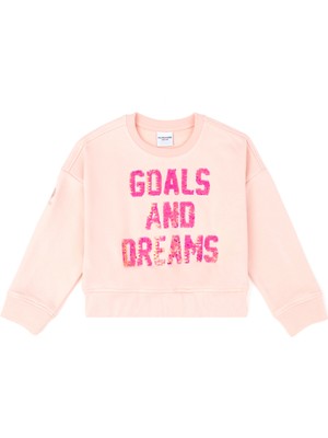 U.S. Polo Assn. Kız Çocuk Toz Pembe Sweatshirt 50272425-VR050