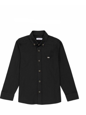 U.S. Polo Assn. Erkek Çocuk Siyah Gömlek Basic 50271304-VR046