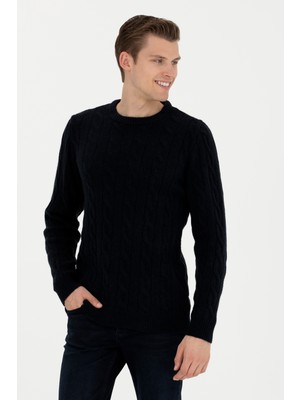 U.S. Polo Assn. Erkek Lacivert Melanj Kazak 50270967-VR120