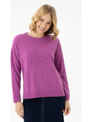 U.S. Polo Assn. Kadın Lila Kazak /Triko 50272035-VR034