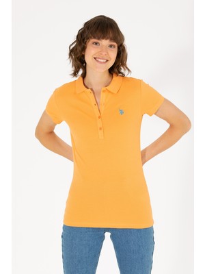 U.S. Polo Assn. Kadın Turuncu Tişört Basic 50262675-VR051