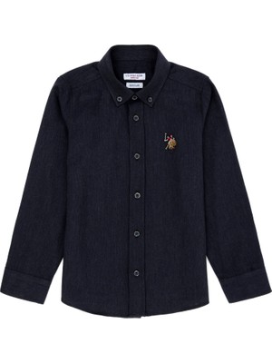 U.S. Polo Assn. Erkek Çocuk Lacivert Gömlek Desenli 50271301-VR033