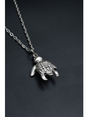 Had Safha Accessories Kaplumbağ  Düz Zincir Kolye