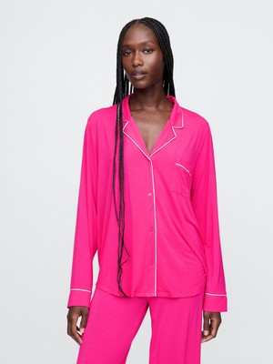 Gap Kadın Koyu Pembe Modal Pijama Üstü