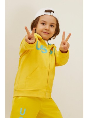 U.S. Polo Assn. Erkek Çocuk Koyu Sarı Sweatshirt 50266093-VR094