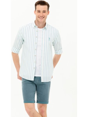 U.S. Polo Assn. Erkek Saks Gömlek Desenli 50264399-VR045