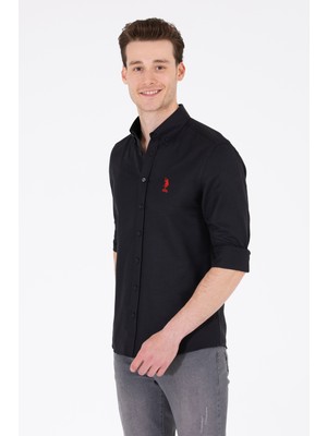 U.S. Polo Assn. Erkek Siyah Gömlek Basic 50262932-VR046