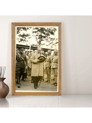 Lioncraft Mustafa Kemal Atatürk Tablo, Çerçeveli Cam Tablo 30X45 cm