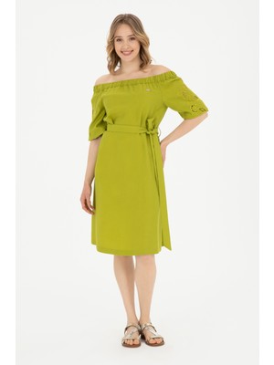 U.S. Polo Assn. Kadın Fıstık Elbise (Dokuma) 50280552-VR087