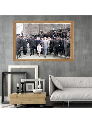 Lioncraft Mustafa Kemal Atatürk Tablo, Çerçeveli Cam Tablo 20X30 cm