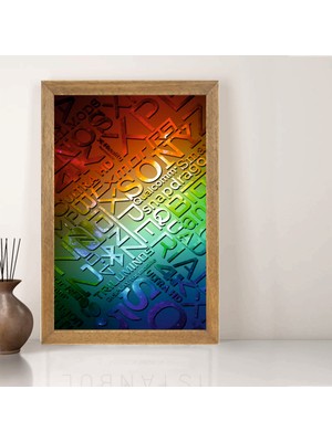 Lioncraft Sony Tablo, Çerçeveli Cam Tablo 20X30 cm