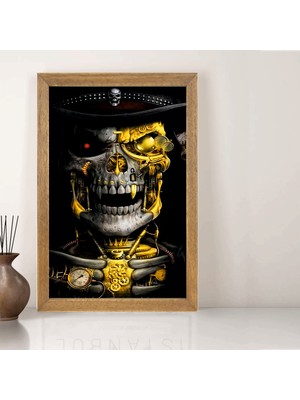 Lioncraft Kuru Kafa Tablo, Çerçeveli Cam Tablo 30X45 cm